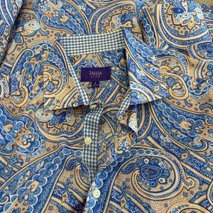 Tallia Men's Dress Shirt M Multicolor Long Sleeve Button Down Collared Shirt